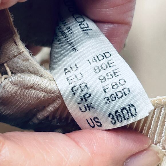 Wacoal La Femme Bra Nude Beige Underwire T Shirt Side Smoothing 853117 36DD - Picture 7 of 9